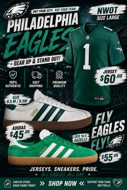 New Philadelphia Eagles Combo, choose one pair or both