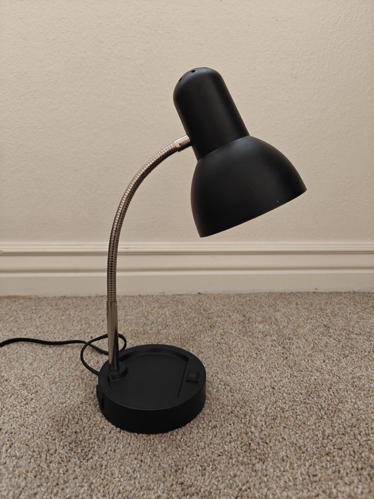LED Desk Lamp with Catch-All
Base & AC Outlet