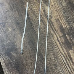 925 Sterling, Silver Chain And Bracelet 