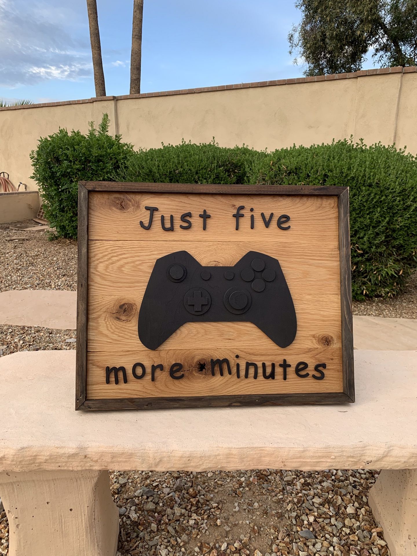 Xbox game room sign. Very nice made of oak