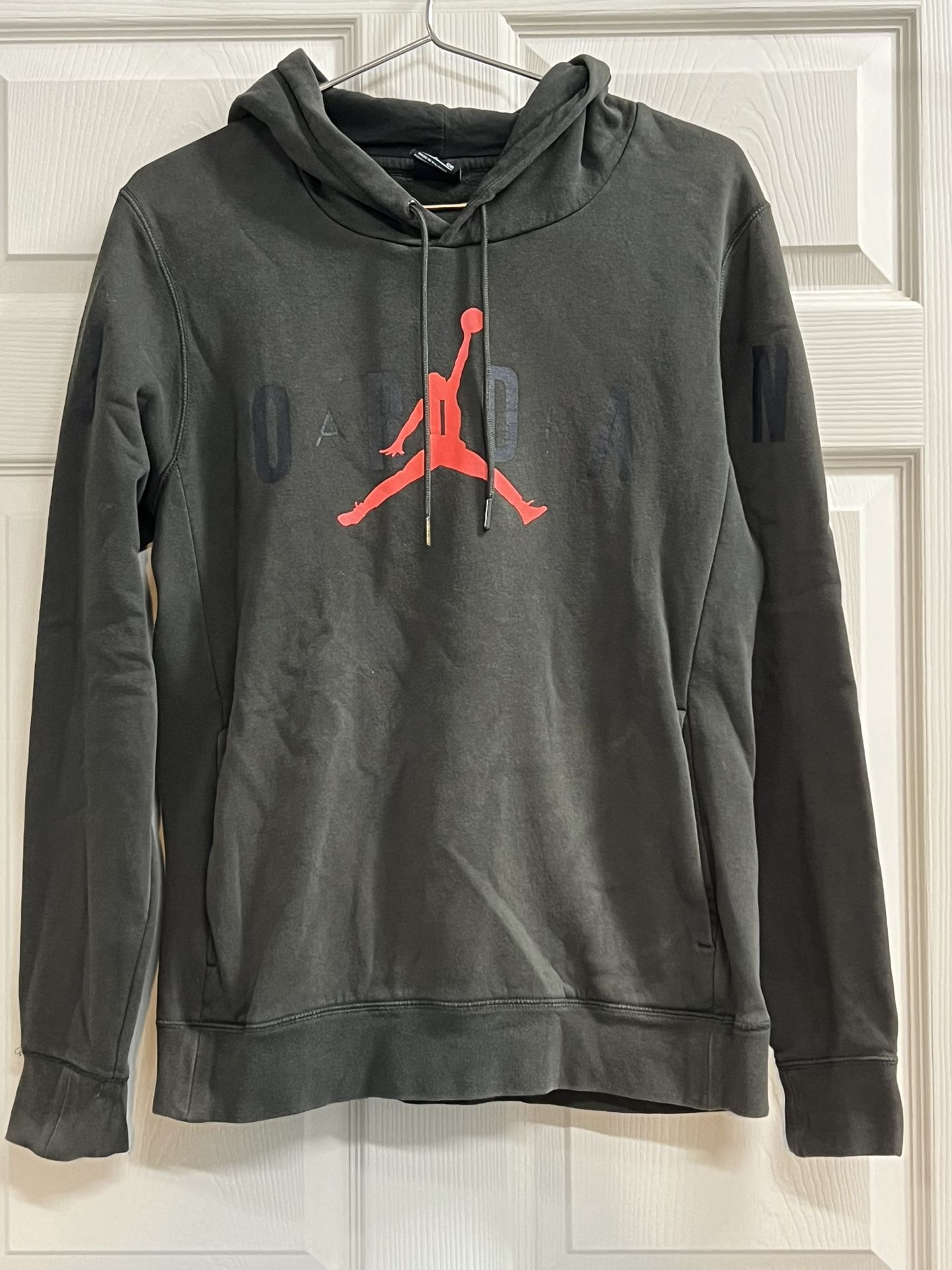Jordan Jumpman Long Sleeve Black Hoodie - Size Small - GUC