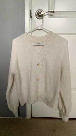 LOFT white cardigan Size Small