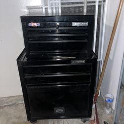 Craftsman 5-Drawer + Tool Chest & Rolling Cabinet Combo