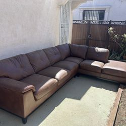 Vegan leather couch
