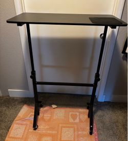 Small rolling standing desk