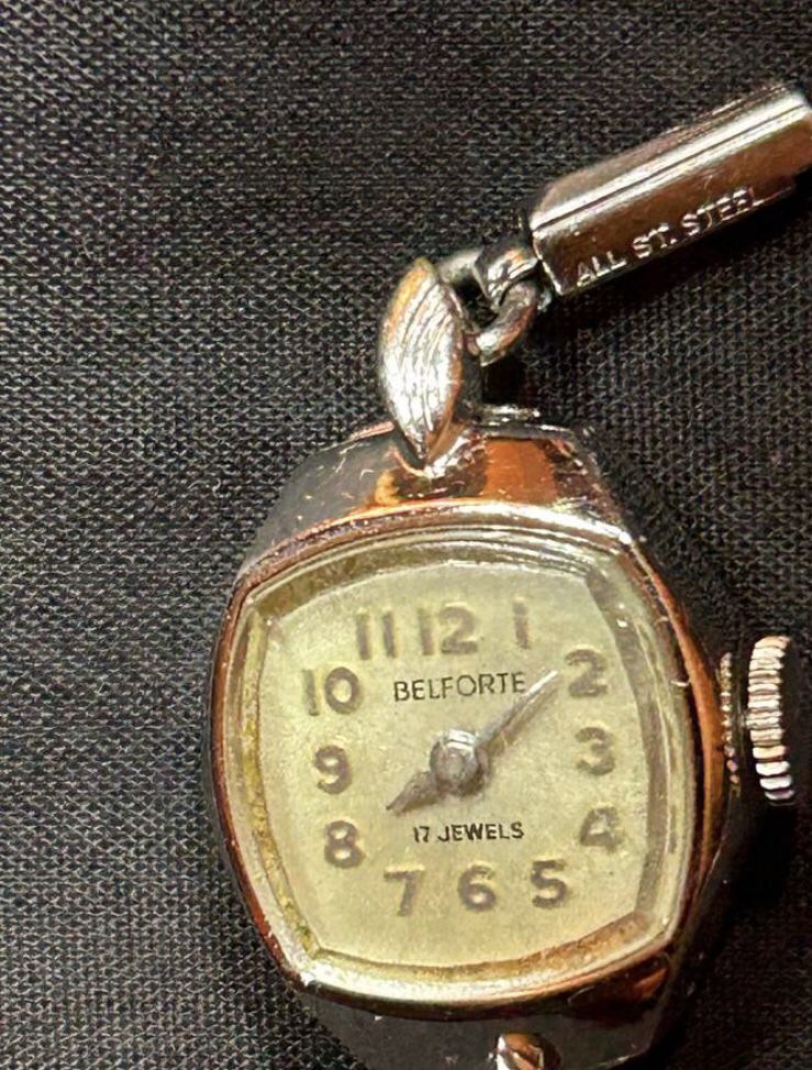 Ladies Working Belfort Windup Silver Watch