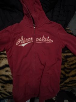 Aeropostale zip up burgundy redish