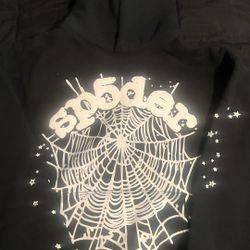 Black Spider Hoodie Black Web