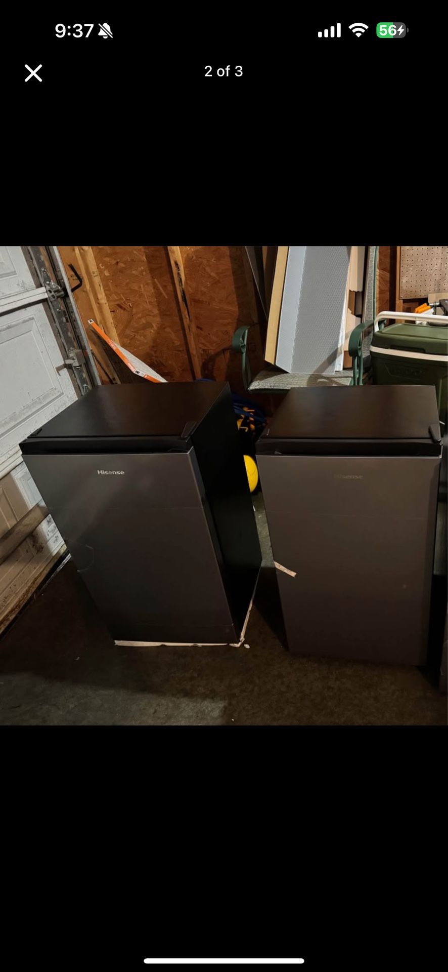 Two 3.3 Mini Fridges