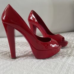 Rare Vintage Miu Miu Red Pumps Heels size 37 