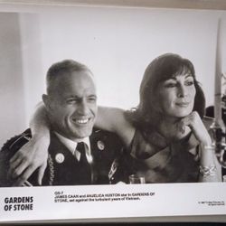 1987 Gardens of Stone James Caan Anjelica Huston movie 8x10 Glossy Black and White Press Photo Vintage Collectible