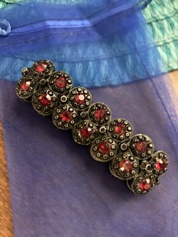 Ruby Red Jeweled Bracelet 