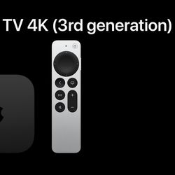Apple TV 4K 3rd Generation With Remote Control 