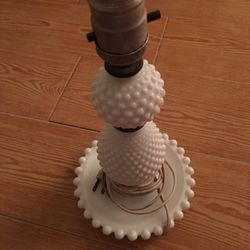 Milk Glass Lamp 