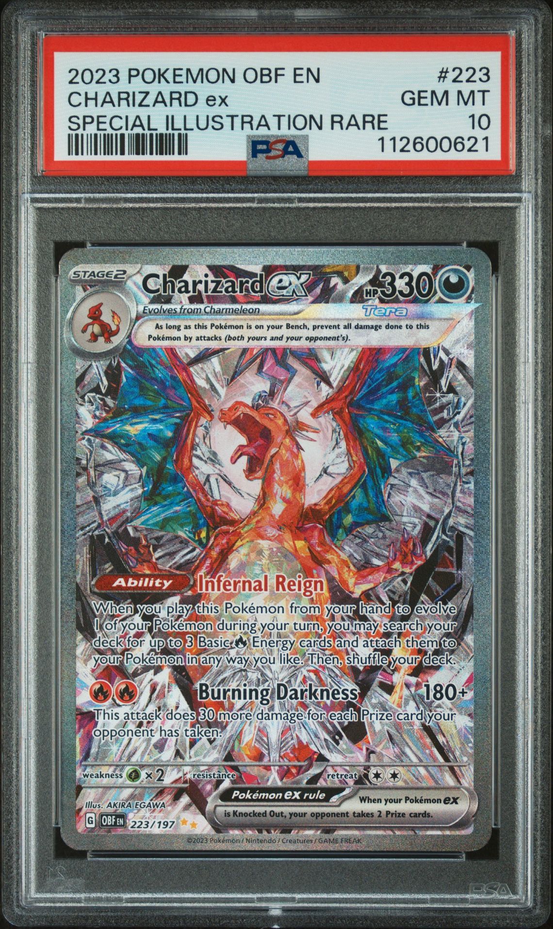 PSA 10 Charizard ex #223 (Pokemon - Obsidian Flames) Special Illustration Rare