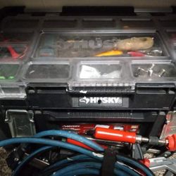 Husky Stackable Toolbox With Hand Tools Included