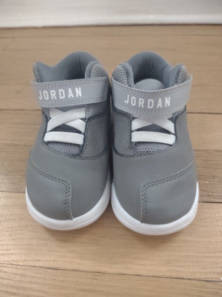 Grey Kids Jordans Size 8c