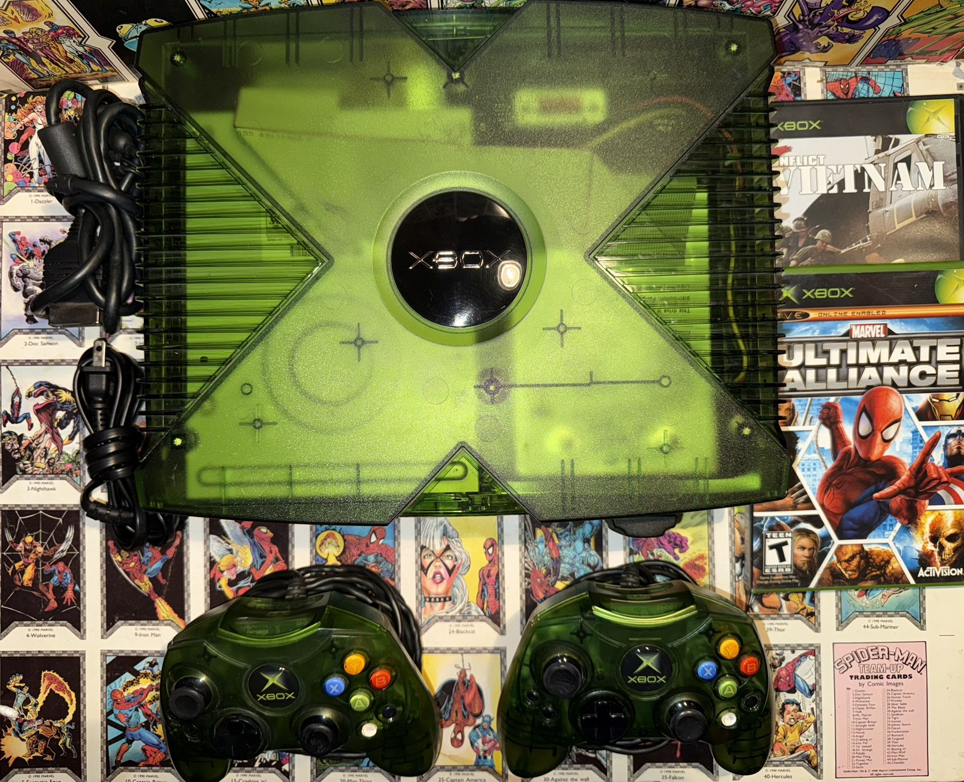 Xbox Halo Special Edition Clear Green Console 