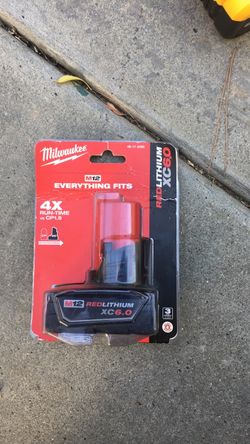 M 12 red lithium XC6.0 battery 80$