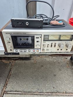 Sony Stereo Cassette Deck with remote control vintage