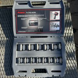 Ingersoll Rand 1/2” Drive 14-Piece Metric Impact Socket Set 