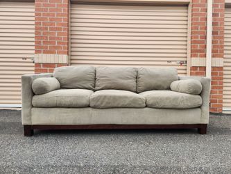 Crate & Barrel Light Gray 86" Lounge Sofa *Delivery Available*