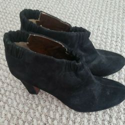 Sam Edelman Black Leather Boots With Small Heel