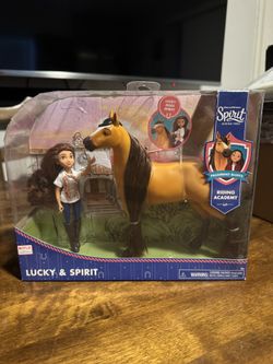 Spirit Horse figure with doll