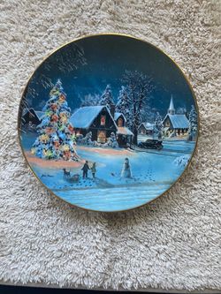 The Bradford Exchange Oh Christmas Tree Jesse Barnes Porcelain LE Plate 1990s
