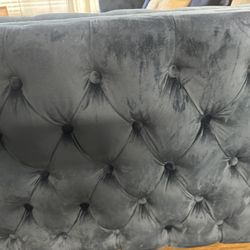 Velvet Blue Sectional OBO