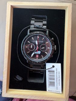 Original Grain Indian Motorcycle Blackwood Chrono 44mm Watch