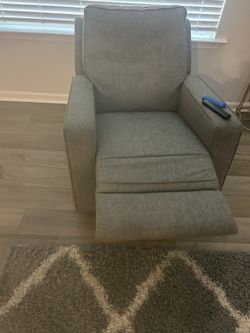 Recliner Grey Swivel Chair