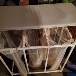 Laundry Basket With Ironing Board On Top