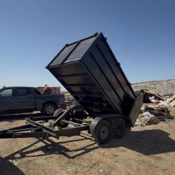 Heavy Duty Dump Trailer For Junk Or Construction Material 
