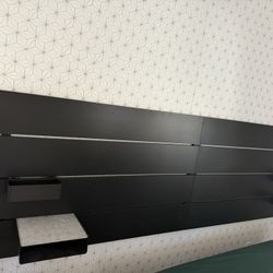 Ikea - Black Back Board - King Bed 
