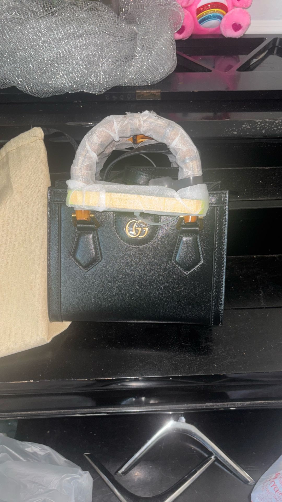 2016-2024 Gucci Small Leather Bamboo Diana satchel