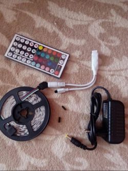 *Firm Price* 16.4 feet RGB LED Strip Light 5050 SMD Diode RGB Tape Waterproof Flexible LED Ribbon 30D/M With Remote Controller + DC12V Power Adapter