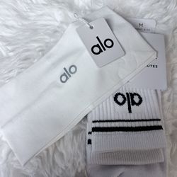 Alo Set (Wide White Headband)