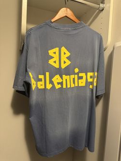 Balenciaga Oversized Blue T-shirt