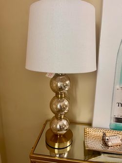 Gold Mercury Glass Table Lamp