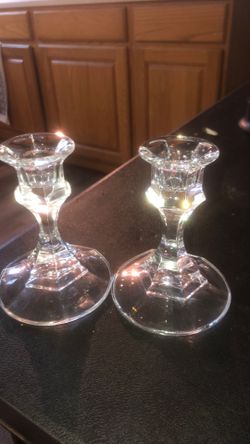 Beautiful Crystal Candle Holders