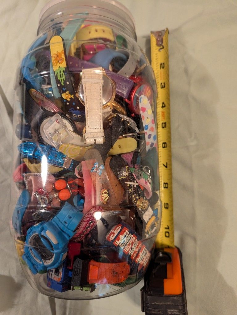 Giant Jar Of Kids Watches!