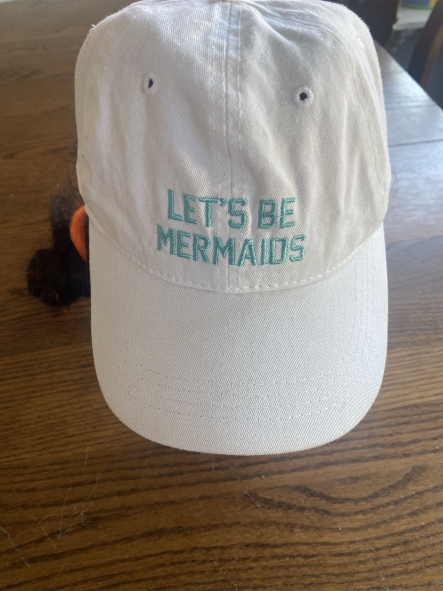 Let’s Be Mermaids White Baseball Cap Adj David And Young