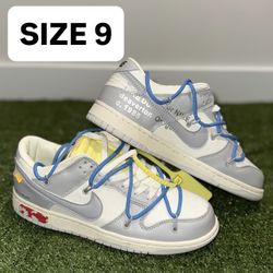 Off-white X Nike Dunk ‘lot 05 Of 50’ ,  Size 9