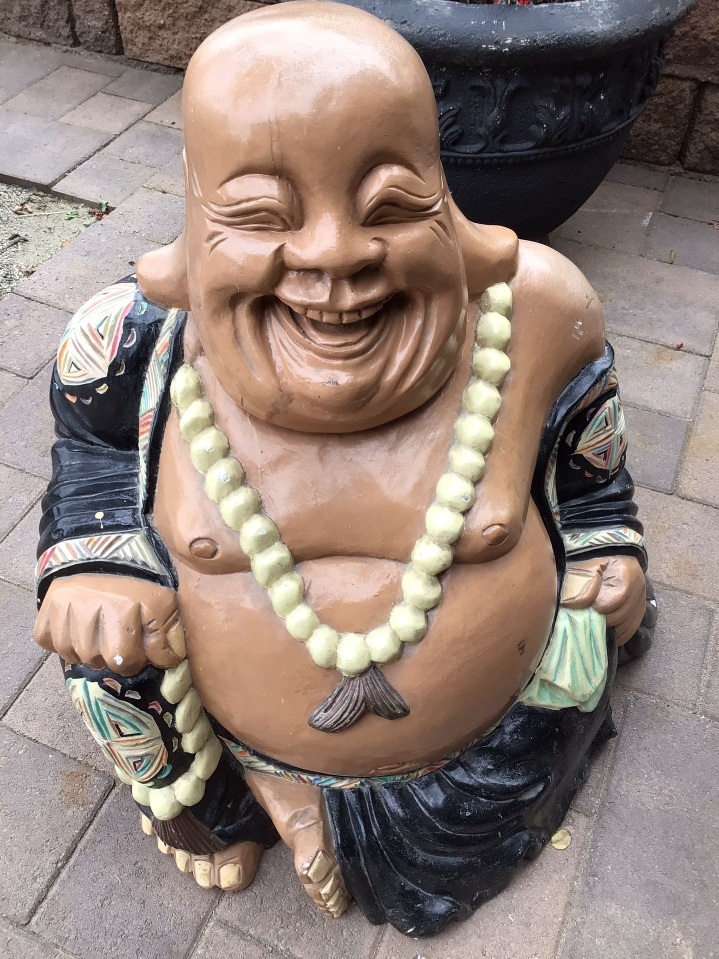 Vintage Happy Buddha Statue