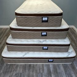 King Organic Cloud Comfort EuroPillow Top 12inch Mattress 