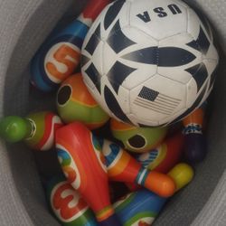 Sports Toys For Kids, Soccer And Bowling, Free
