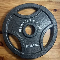 Fitness Gear Olympic Cast Plate - 25 lbs Single Brand New