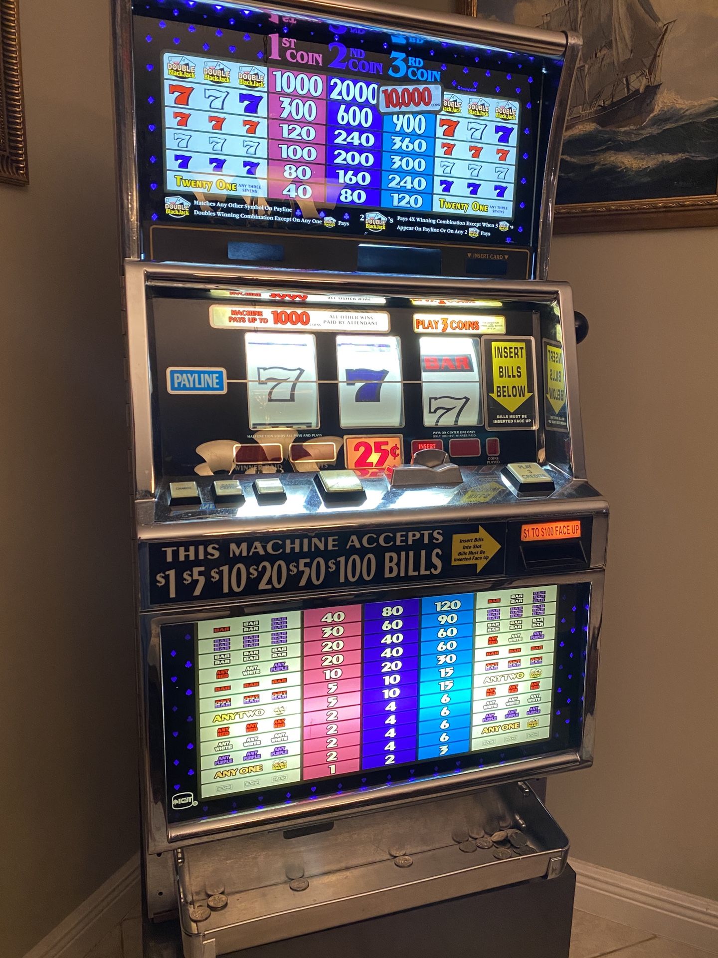 IGT Double BlackJack Slot Machine