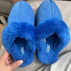 Blue Ugg Platform Slipper